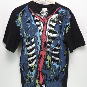 Rotten Flesh Graphic Men's T Shirt Size M Black